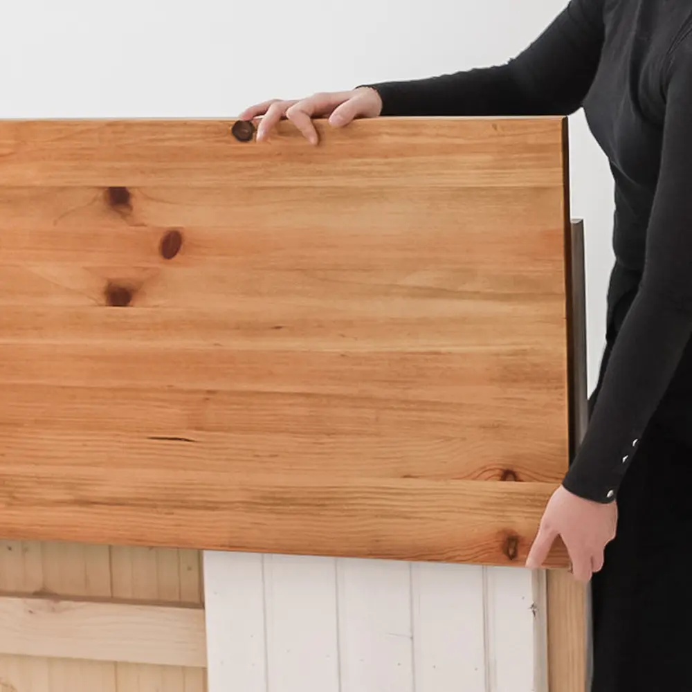 Barra de Madera Plegable blanca