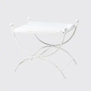 Banqueta de Forja Blanca