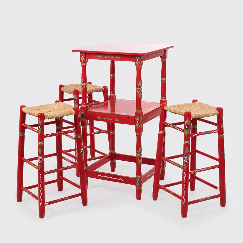 Conjunto sevillano mesa alta